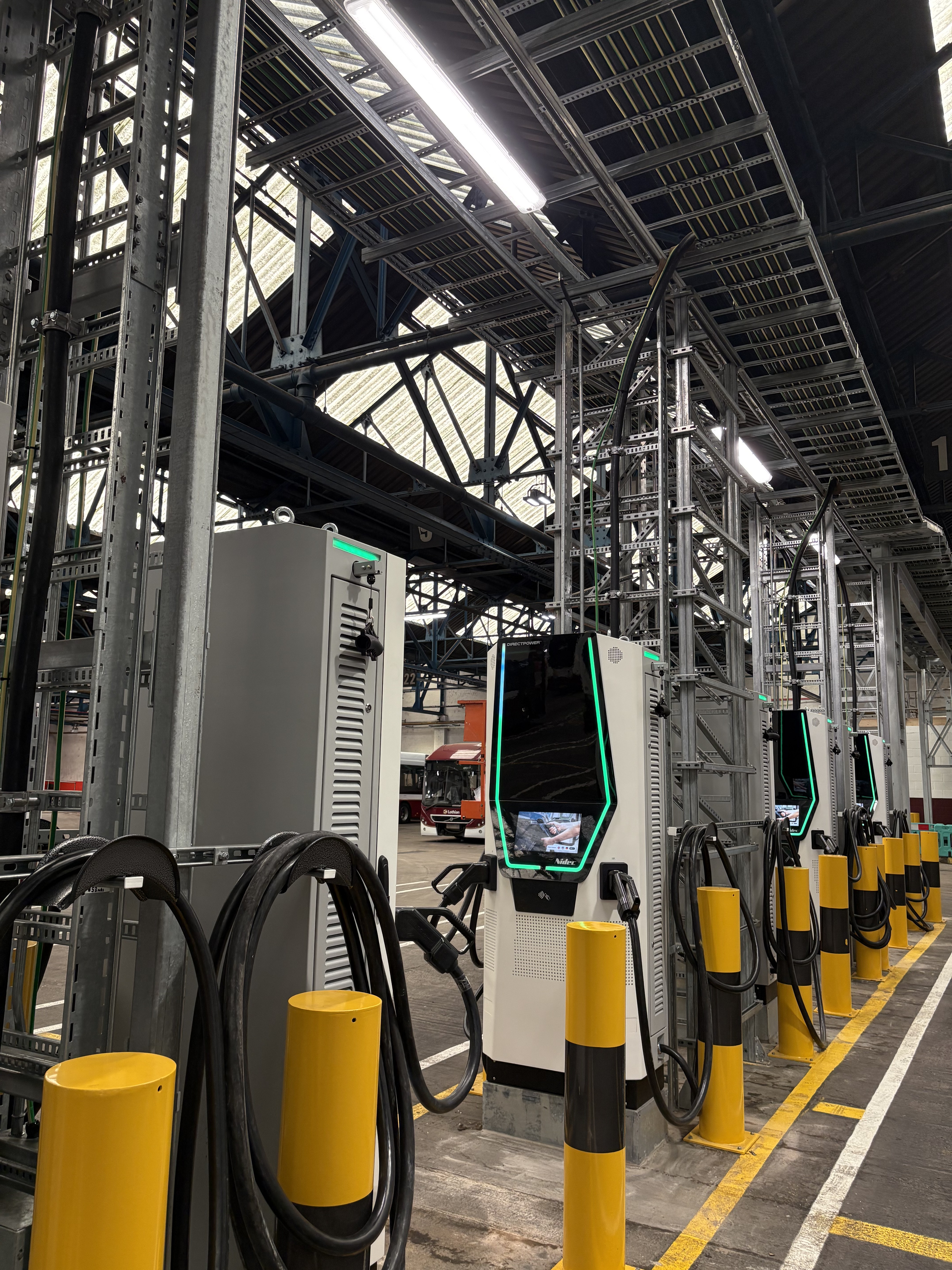 Depot fleet charging: 18 × 200kW EV chargers & grid connection